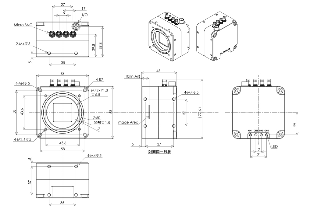 STC-LCE671FCXP124-T Dimensions Drawings