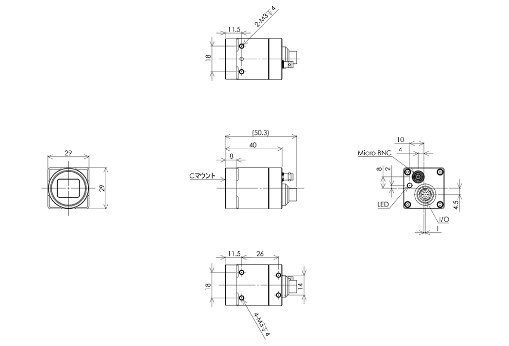 STC-MBS123BCXP121 Dimensions Drawings