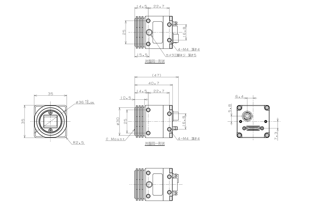 STC-SPB122BPCL Dimensions Drawings