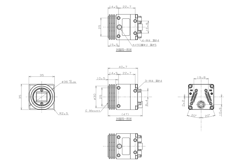 STC-SPB123BPCL Dimensions Drawings