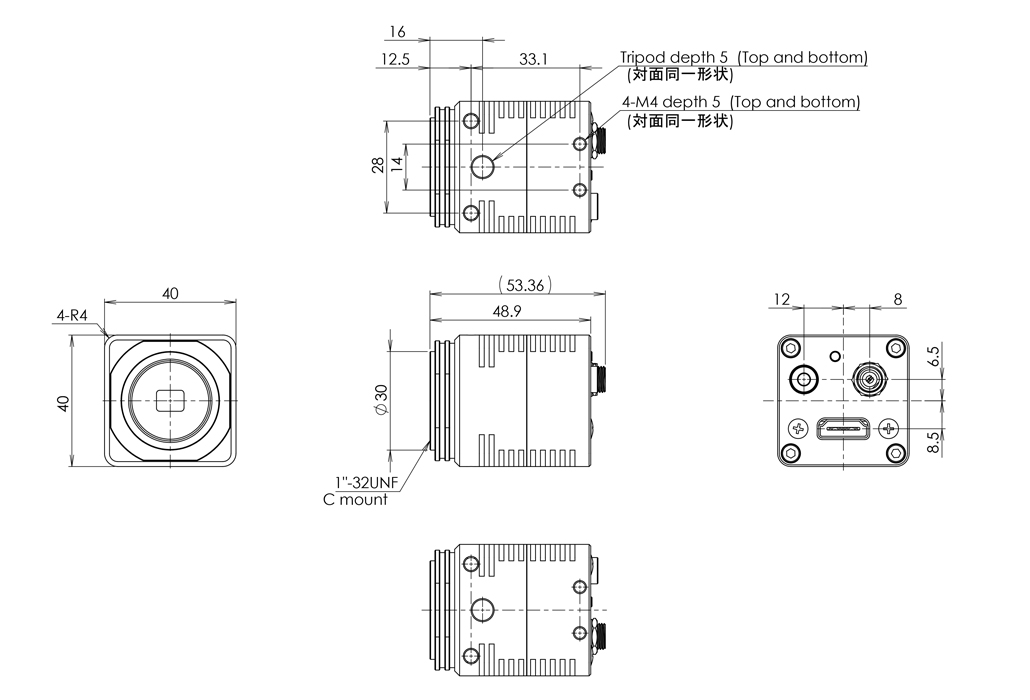 STC-HD213DVN Dimensions Drawings