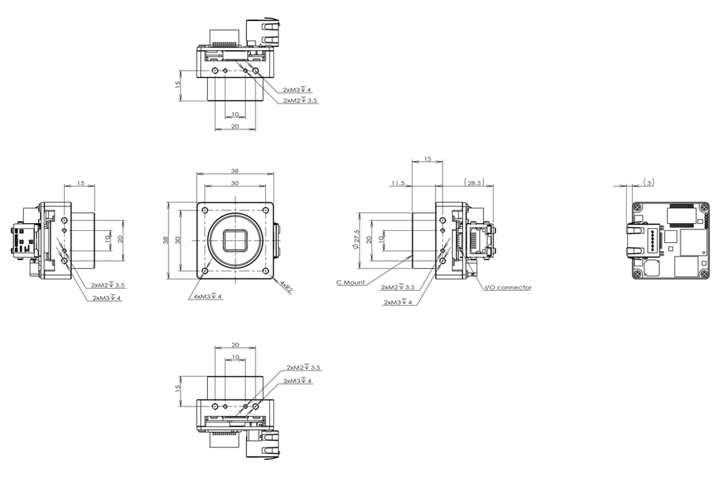 STC-BBS202GE-BC Dimensions Drawings