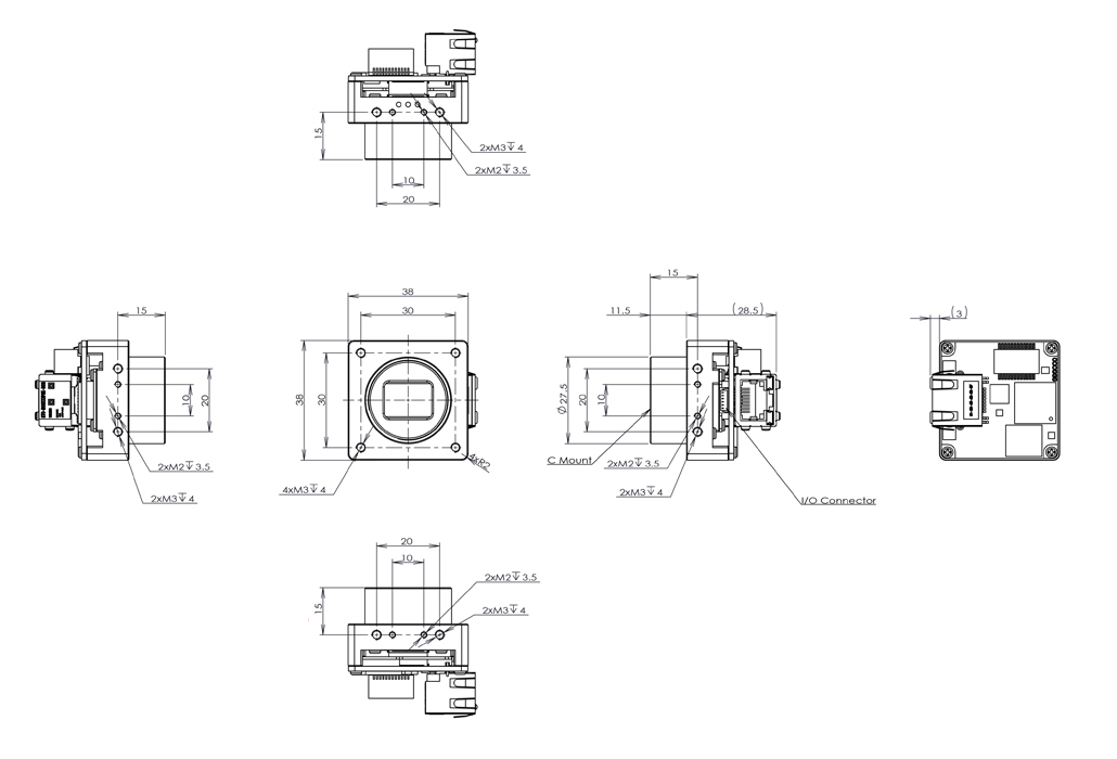 STC-BBS2041GE-BC Dimensions Drawings