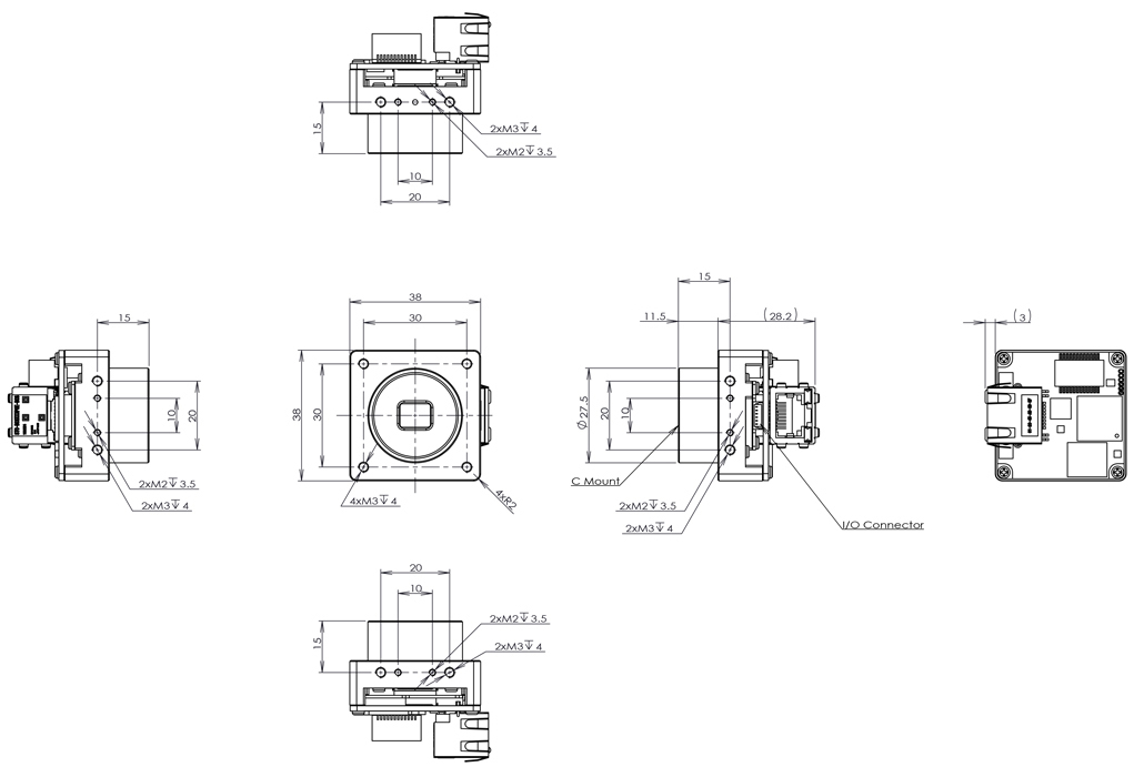 STC-BBS213GE-BC Dimensions Drawings