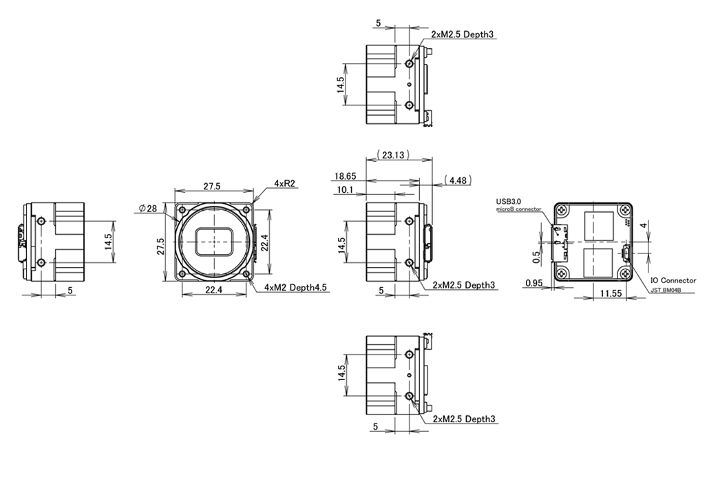 STC-BBS1242U3V-BC Dimensions Drawings