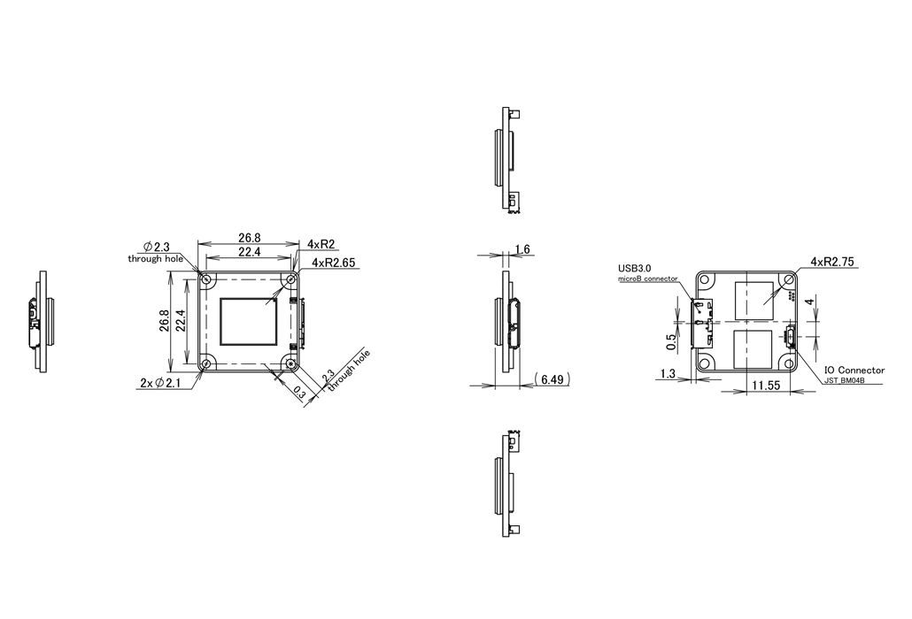 STC-BBS1242U3V Dimensions Drawings