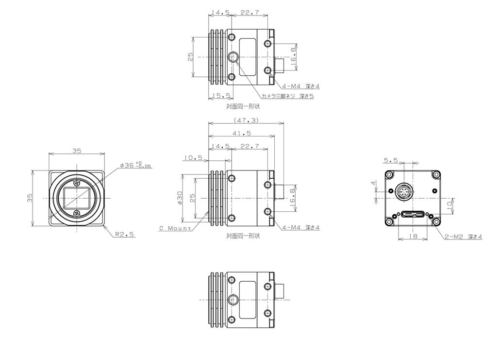 STC-MBPL510U3V Dimensions Drawings