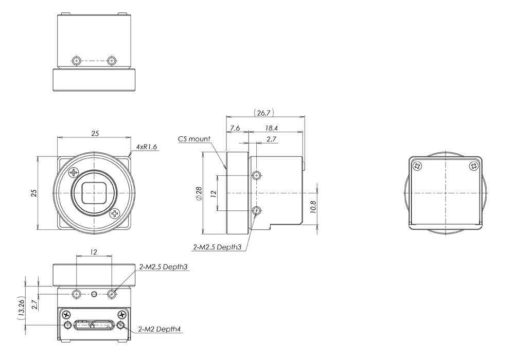 STC-P213UVC-ALCS Dimensions Drawings