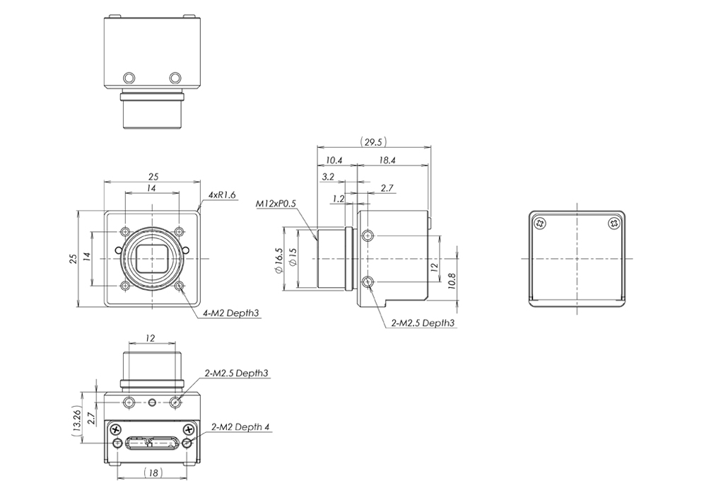 STC-P213UVC-ALL Dimensions Drawings