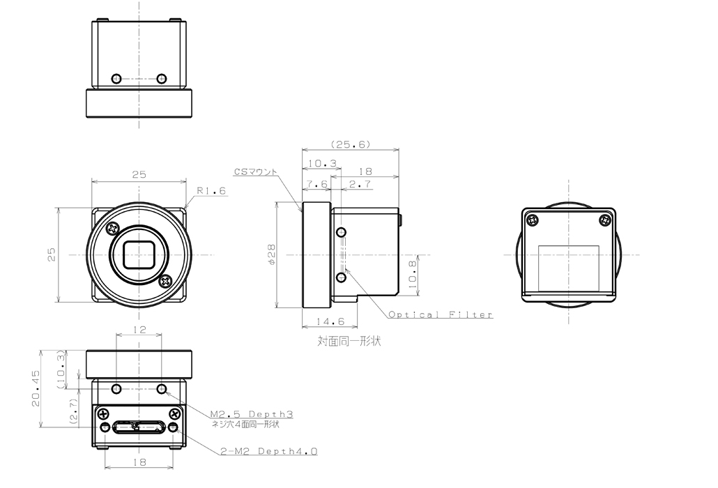 STC-S133UVC-ALCS Dimensions Drawings