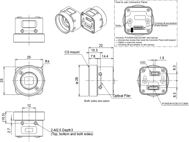 STC-S133P-ACS Dimensions Drawings