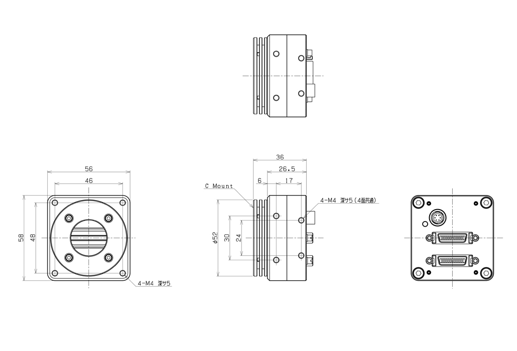 FS-B2KU7DCLU-C Dimensions Drawings