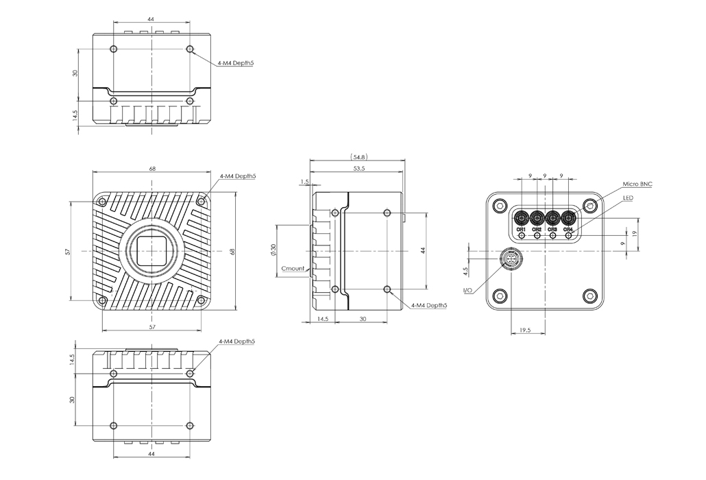 STC-LBGP251BCXP124 Dimensions Drawings