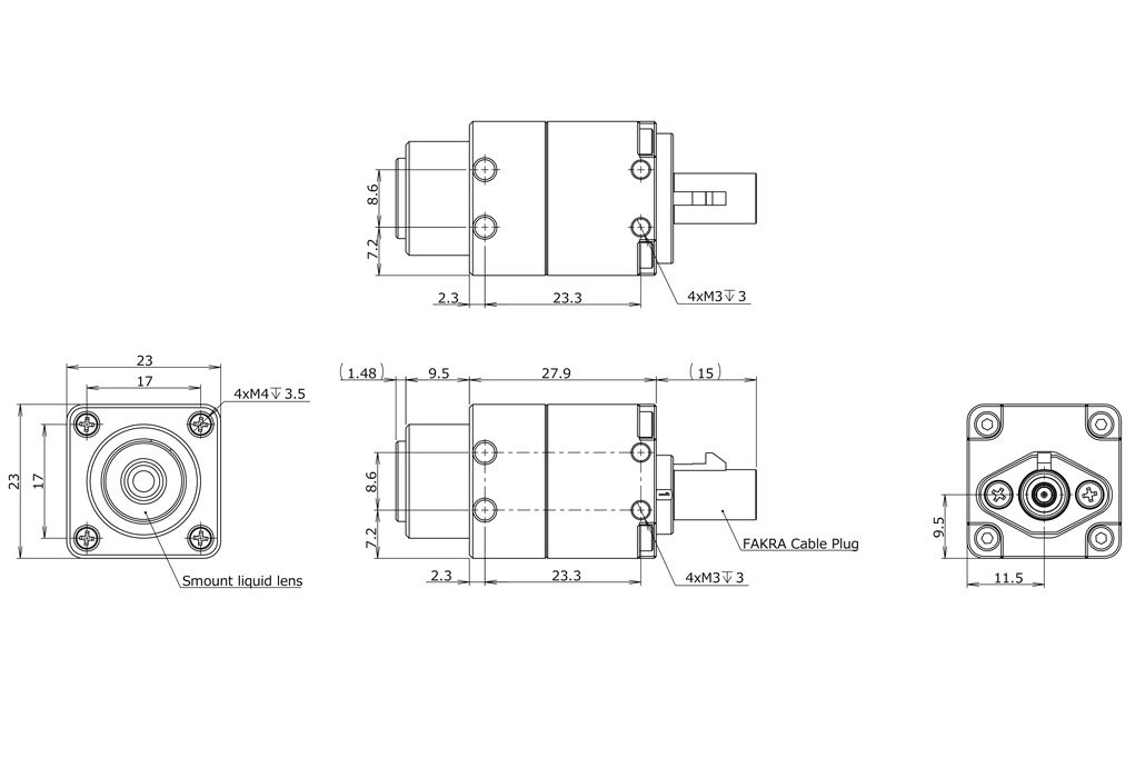 STC-RCS502GV2CG Dimensions Drawings