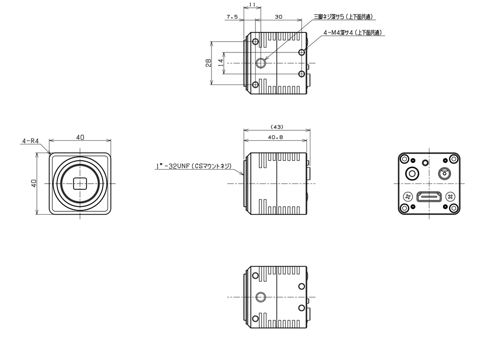 STC-HD93DV-CS Dimensions Drawings