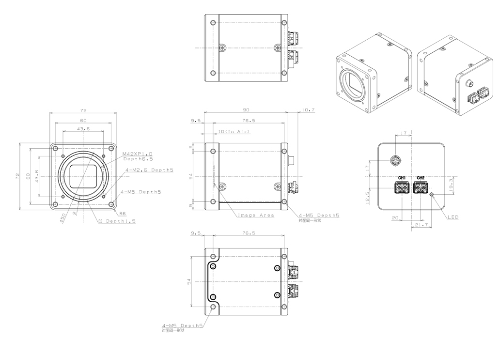 STC-CMC120AOPT Dimensions Drawings