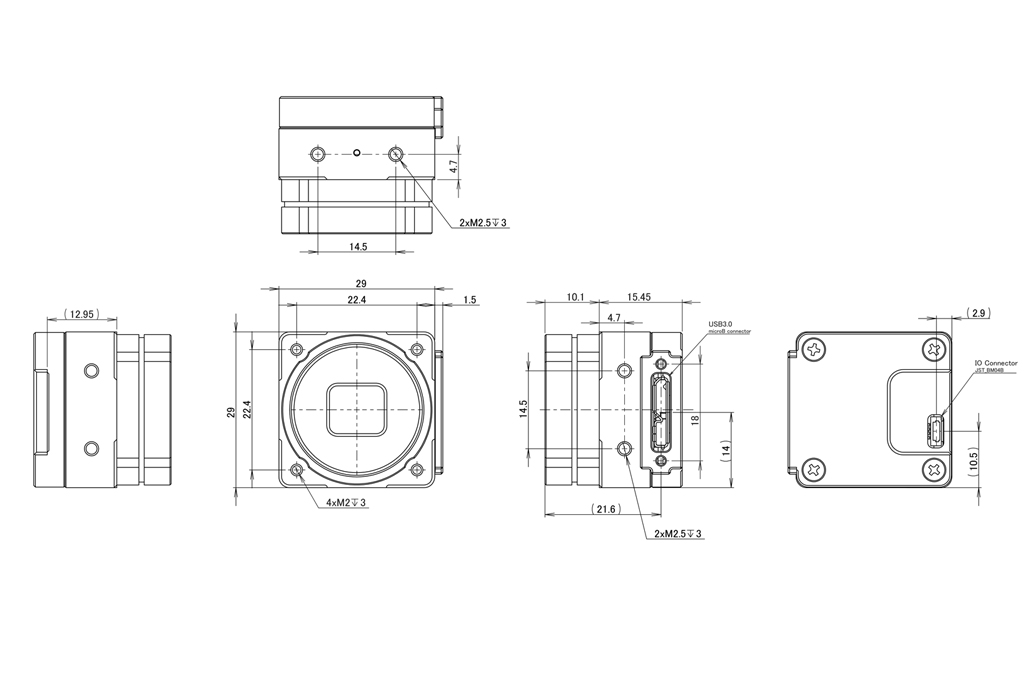 STC-BBS163U3V-AC Dimensions Drawings