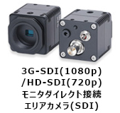 3G-SDI(1080p)/HD-SDI(720p)モニタダイレクト接続エリアカメラ(SDI)