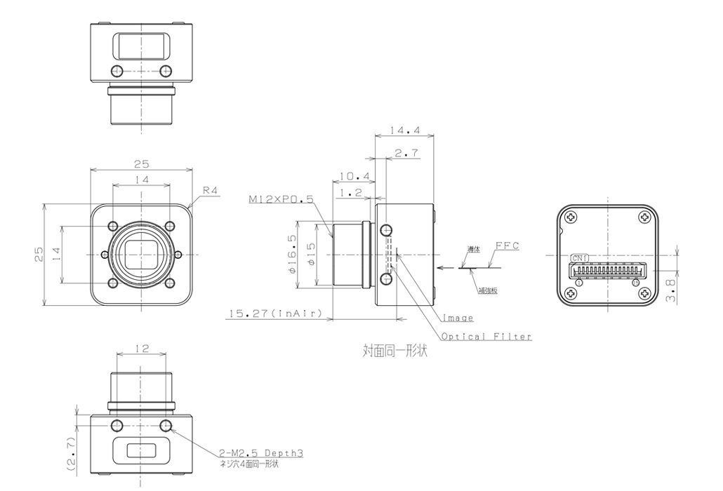 STC-S133MIP-DALL 外形図