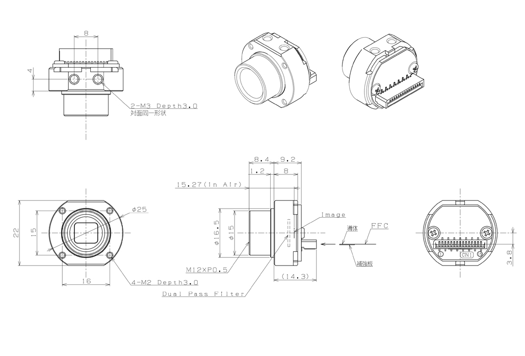 STC-S133MIP-DL 外形図