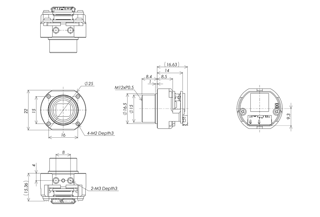 STC-P213UVC-BLL  外形図