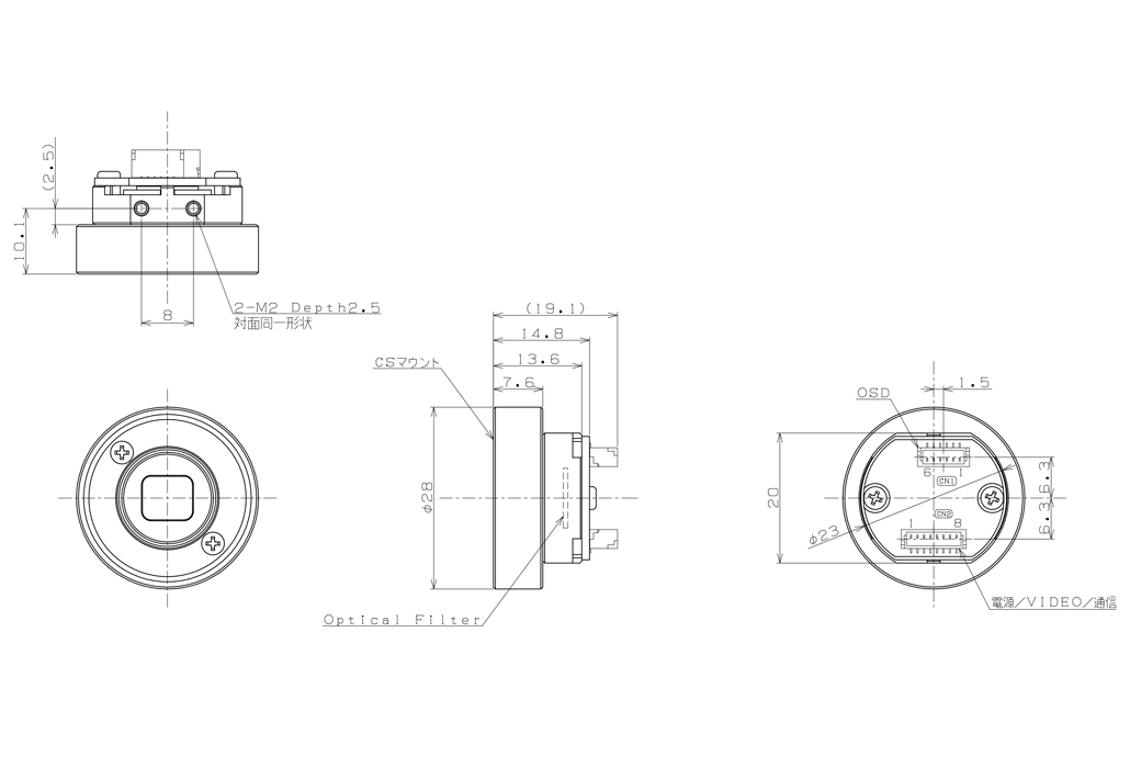 STC-S133N-CS 外形図