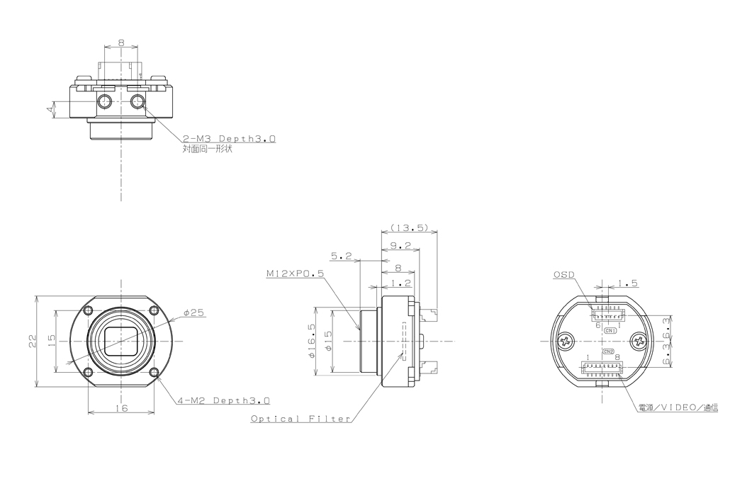 STC-S133N-LS 外形図