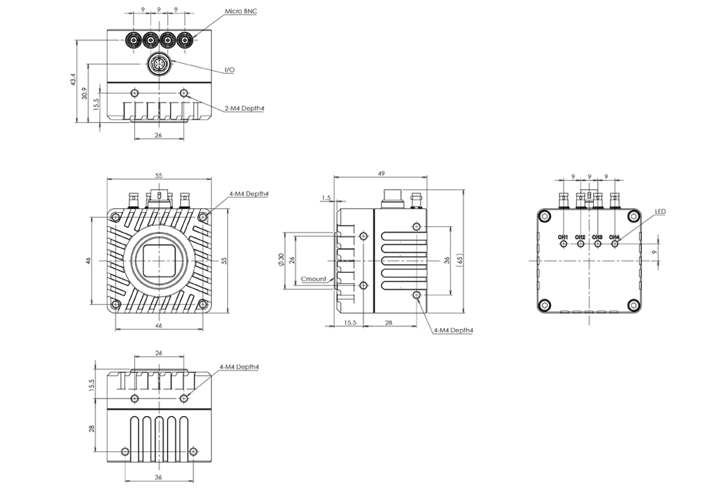 STC-LCS162BCXP124-T 外形図