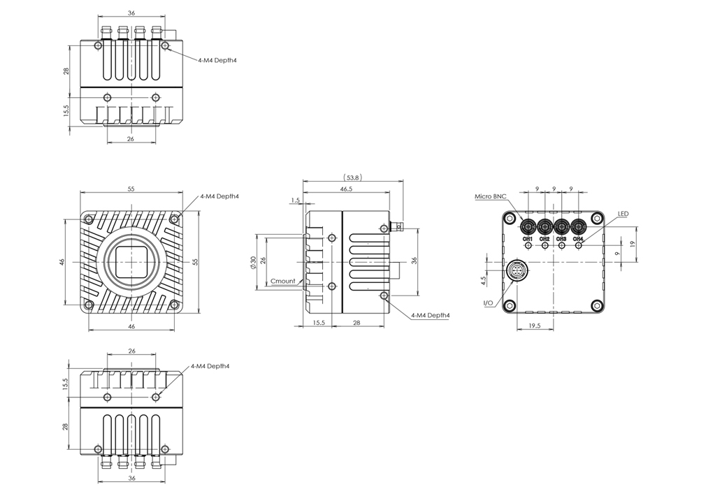 STC-LCS162BCXP124 外形図