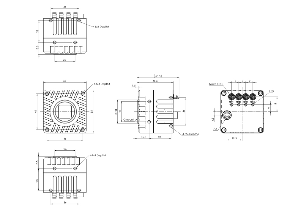 STC-LCS204BCXP124 外形図