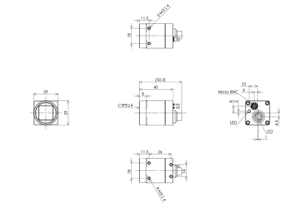 STC-MBS1231CXP121 外形図