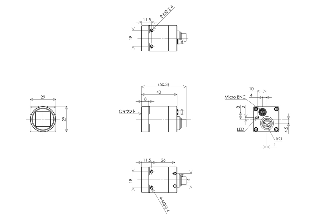 STC-MBS512CXP121 外形図