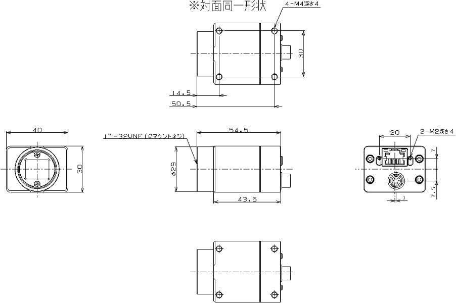STC-MBS881POE  外形図